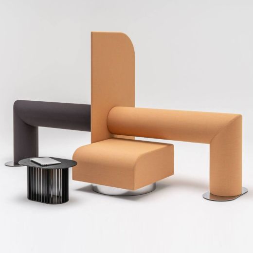 futuristische Sitzskulptur ROLL