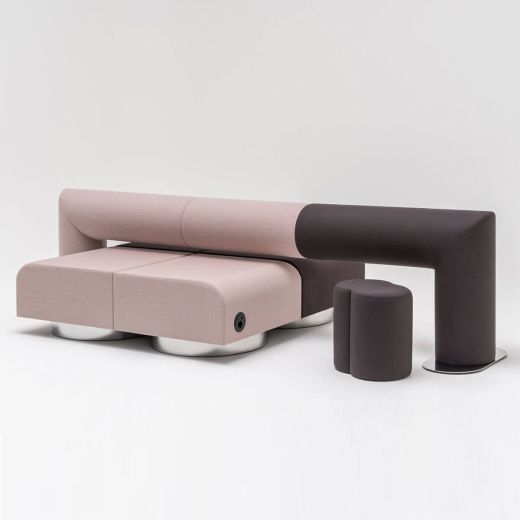 futuristisches Design Sofa ROLL, beidseitig