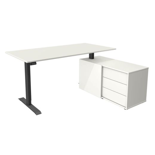 Höhenverstellbarer Schreibtisch Move-1 mit Sideboard